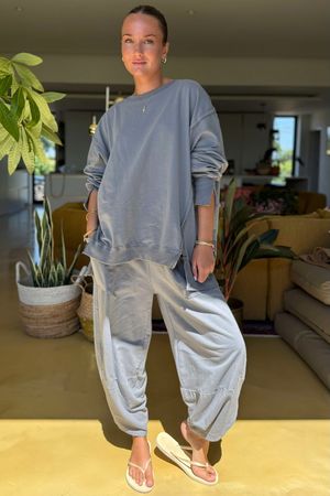 Made in Italy Lagenlook Chill Sweatshirt Storm